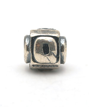 Trollbeads Retired Silver Letter Q